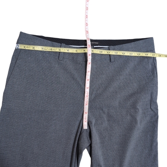 Banana Republic Factory Cropped Roll Cuffed Gray Slacks Pants Women's size 10R - Picture 3 of 5